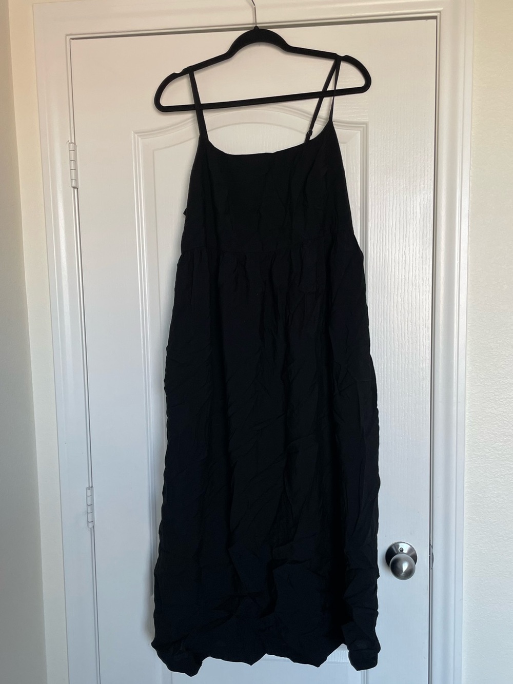 a new day Black Spaghetti Strap Maxi Dress — Lightweight Summer Slip
